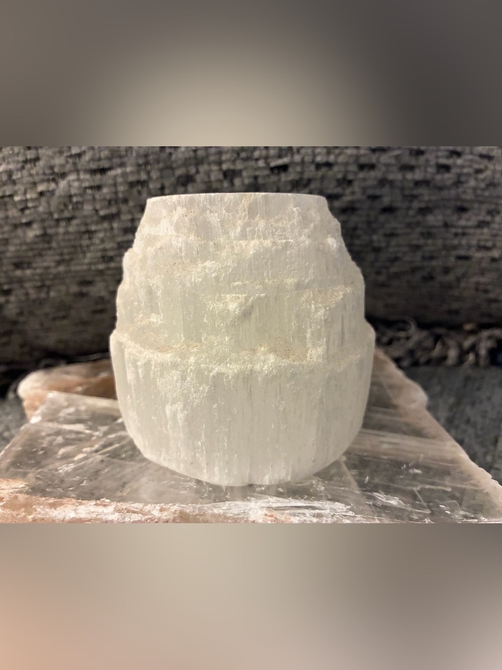 Selenite White Crystal Decorative Lamp